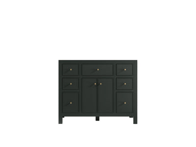 Sonoma 42 in. W x 22 in. D Single Sink Bathroom Vanity in Dark Forest Green with countertop - Cabinet Only