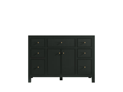 Sonoma 48 in. W x 22 in. D Single Sink Bathroom Vanity in Dark Forest Green with countertop - Cabinet Only