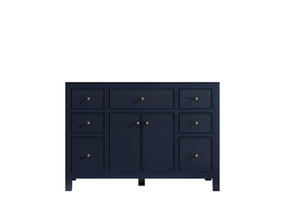 Sonoma 48 in. W x 22 in. D Single Sink Bathroom Vanity in Hale Navy Blue with countertop - Cabinet Only