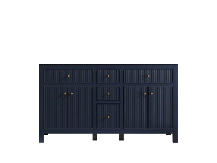 Sonoma 60 in W x 22 in D Free Standing Reeded Double Sink Bathroom Vanity - photo 7