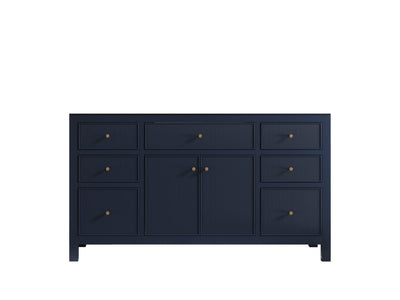 Sonoma 60 in W x 22 in D Free Standing Reeded Single Sink Bathroom Vanity