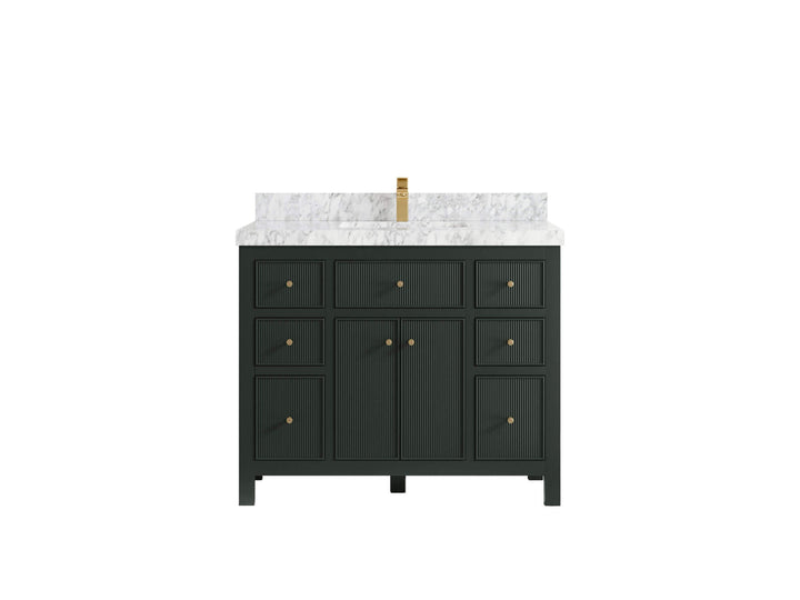 Sonoma 42 in W x 22 in D Free Standing Reeded Single Sink Bathroom Vanity - photo 13