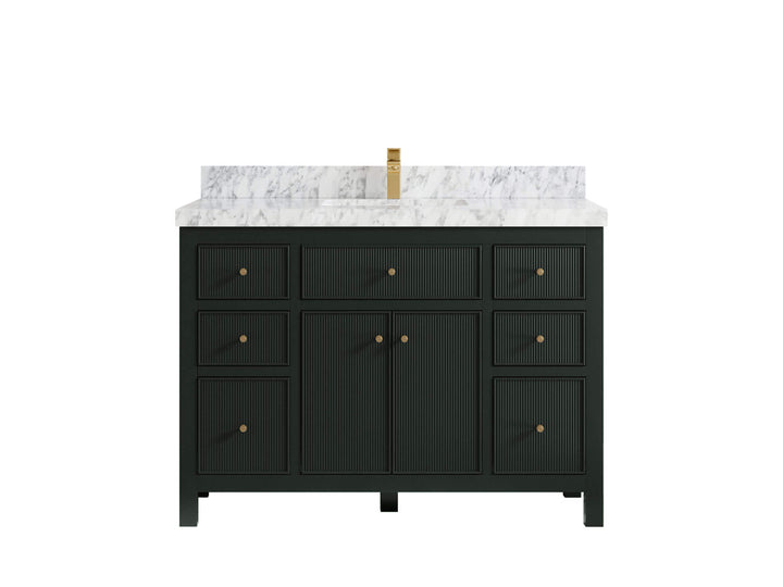 Sonoma 48 in W x 22 in D Free Standing Reeded Single Sink Bathroom Vanity - photo 13
