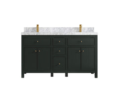 Sonoma 60 in W x 22 in D Free Standing Reeded Double Sink Bathroom Vanity - photo 13