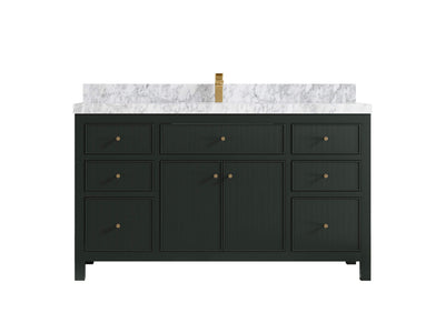 Sonoma 60 in W x 22 in D Free Standing Reeded Single Sink Bathroom Vanity