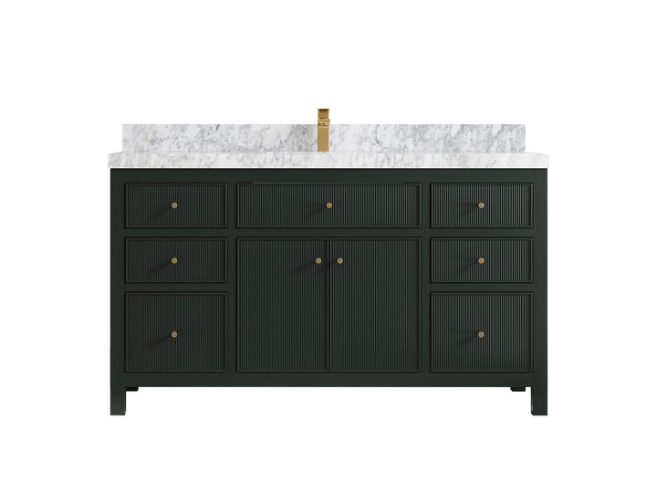Sonoma 60 in W x 22 in D Free Standing Reeded Single Sink Bathroom Vanity - photo 13