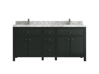 Sonoma 72 in W x 22 in D Free Standing Reeded Double Sink Bathroom Vanity