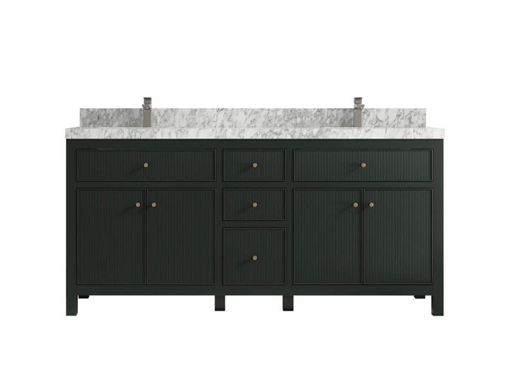 Sonoma 72 in W x 22 in D Free Standing Reeded Double Sink Bathroom Vanity - photo 13