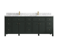 Sonoma 84 in W x 22 in D Free Standing Reeded Double Sink Bathroom Vanity - photo 18