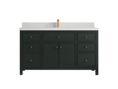 Sonoma 60 in W x 22 in D Free Standing Reeded Single Sink Bathroom Vanity - photo 14