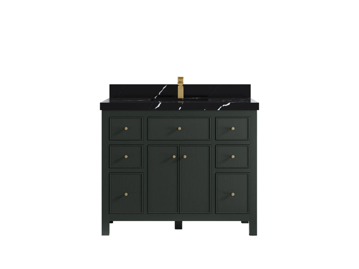 Sonoma 42 in W x 22 in D Free Standing Reeded Single Sink Bathroom Vanity - photo 8