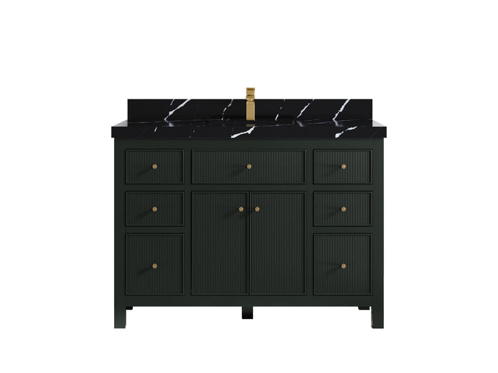 Sonoma 48 in W x 22 in D Free Standing Reeded Single Sink Bathroom Vanity - photo 8
