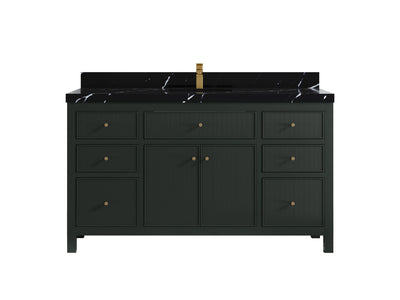 Sonoma 60 in W x 22 in D Free Standing Reeded Single Sink Bathroom Vanity