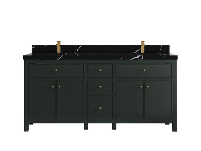 Sonoma 72 in W x 22 in D Free Standing Reeded Double Sink Bathroom Vanity