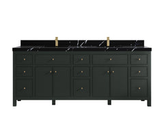 Sonoma 84 in W x 22 in D Free Standing Reeded Double Sink Bathroom Vanity - photo 13