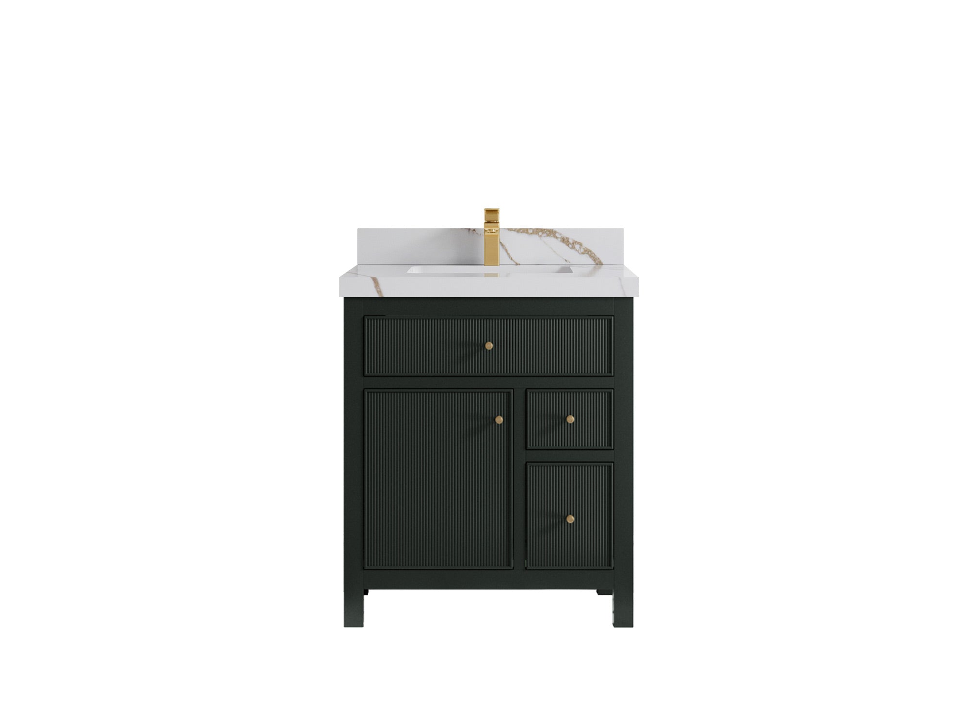 Sonoma 30 in W x 22 in D Reeded Free Standing Single Sink Bathroom Vanity