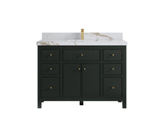 Sonoma 48 in W x 22 in D Free Standing Reeded Single Sink Bathroom Vanity - photo 9