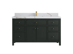 Sonoma 60 in W x 22 in D Free Standing Reeded Single Sink Bathroom Vanity - photo 9