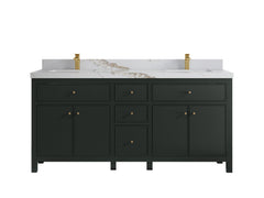 Sonoma 72 in W x 22 in D Free Standing Reeded Double Sink Bathroom Vanity - photo 9