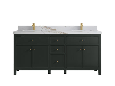 Sonoma 72 in W x 22 in D Free Standing Reeded Double Sink Bathroom Vanity