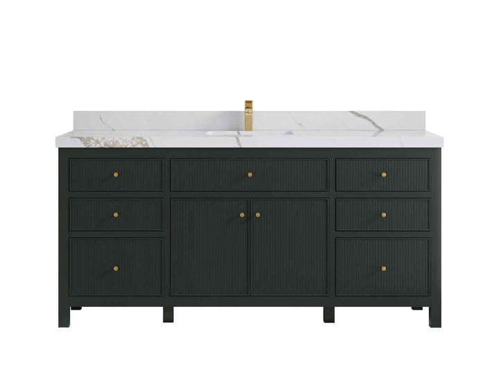 Sonoma 72 in W x 22 in D Free Standing Reeded Single Sink Bathroom Vanity - photo 13