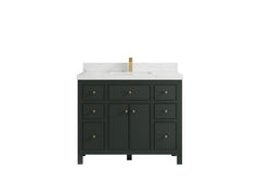 Sonoma 42 in W x 22 in D Free Standing Reeded Single Sink Bathroom Vanity - photo 10
