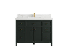 Sonoma 48 in W x 22 in D Free Standing Reeded Single Sink Bathroom Vanity - photo 10