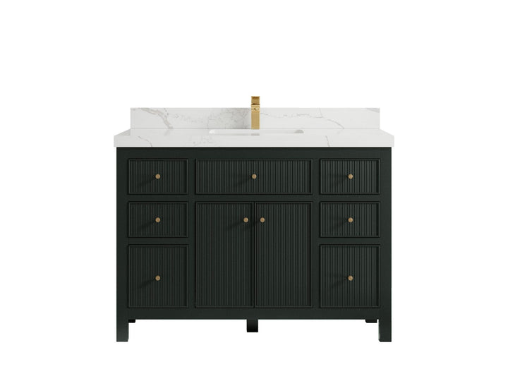 Sonoma 48 in W x 22 in D Free Standing Reeded Single Sink Bathroom Vanity - photo 10