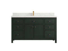 Sonoma 60 in W x 22 in D Free Standing Reeded Single Sink Bathroom Vanity - photo 10