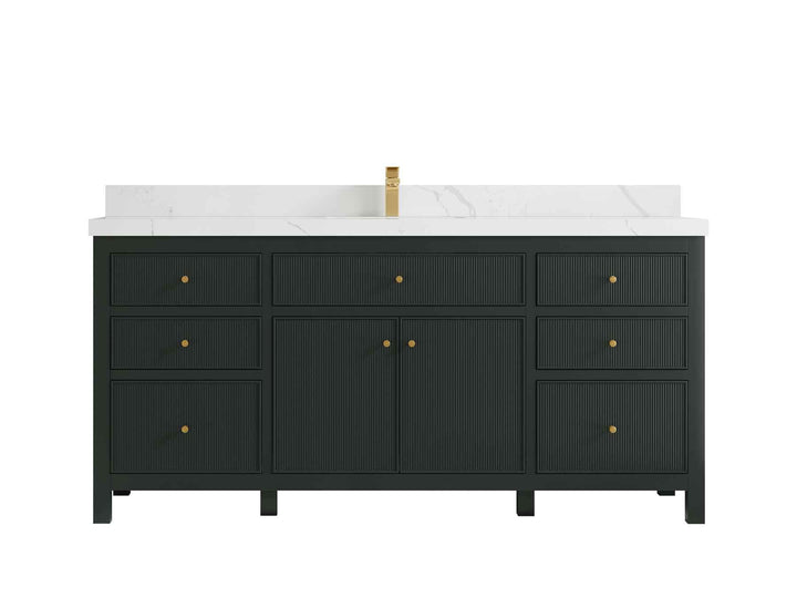 Sonoma 72 in W x 22 in D Free Standing Reeded Single Sink Bathroom Vanity - photo 15