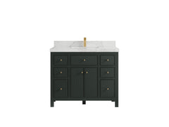 Sonoma 42 in W x 22 in D Free Standing Reeded Single Sink Bathroom Vanity - photo 11