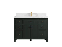 Sonoma 48 in W x 22 in D Free Standing Reeded Single Sink Bathroom Vanity - photo 11
