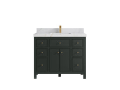 Sonoma 42 in W x 22 in D Free Standing Reeded Single Sink Bathroom Vanity - photo 12