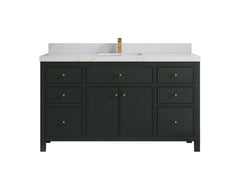Sonoma 60 in W x 22 in D Free Standing Reeded Single Sink Bathroom Vanity - photo 12