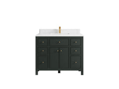 Sonoma 42 in W x 22 in D Free Standing Reeded Single Sink Bathroom Vanity - photo 16