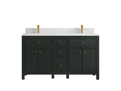Sonoma 60 in W x 22 in D Free Standing Reeded Double Sink Bathroom Vanity - photo 16