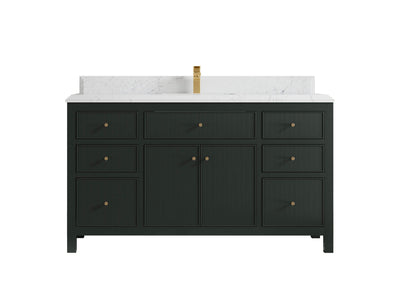 Sonoma 60 in W x 22 in D Free Standing Reeded Single Sink Bathroom Vanity