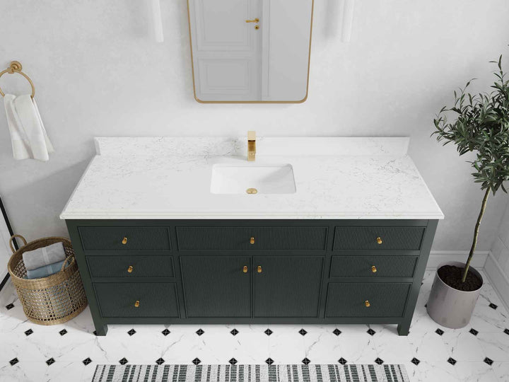 Sonoma 72 in W x 22 in D Free Standing Reeded Single Sink Bathroom Vanity - photo 22