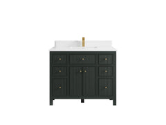 Sonoma 42 in W x 22 in D Free Standing Reeded Single Sink Bathroom Vanity - photo 17