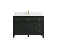 Sonoma 48 in W x 22 in D Free Standing Reeded Single Sink Bathroom Vanity - photo 17