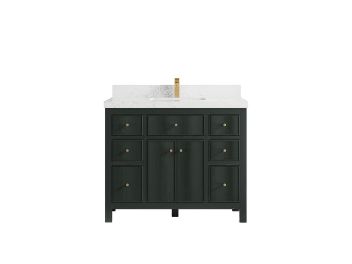 Sonoma 42 in W x 22 in D Free Standing Reeded Single Sink Bathroom Vanity - photo 18