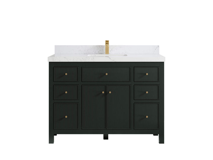 Sonoma 48 in W x 22 in D Free Standing Reeded Single Sink Bathroom Vanity - photo 18