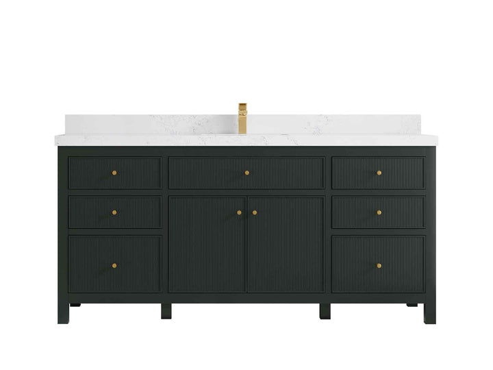 Sonoma 72 in W x 22 in D Free Standing Reeded Single Sink Bathroom Vanity - photo 27