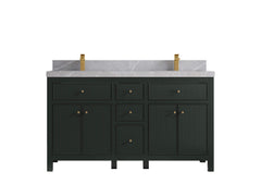 Sonoma 60 in W x 22 in D Free Standing Reeded Double Sink Bathroom Vanity - photo 19