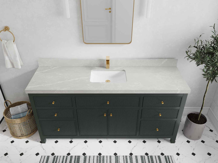 Sonoma 72 in W x 22 in D Free Standing Reeded Single Sink Bathroom Vanity - photo 28