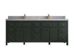 Sonoma 84 in W x 22 in D Free Standing Reeded Double Sink Bathroom Vanity - photo 24