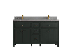 Sonoma 60 in W x 22 in D Free Standing Reeded Double Sink Bathroom Vanity - photo 20