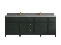 Sonoma 84 in W x 22 in D Free Standing Reeded Double Sink Bathroom Vanity - photo 25