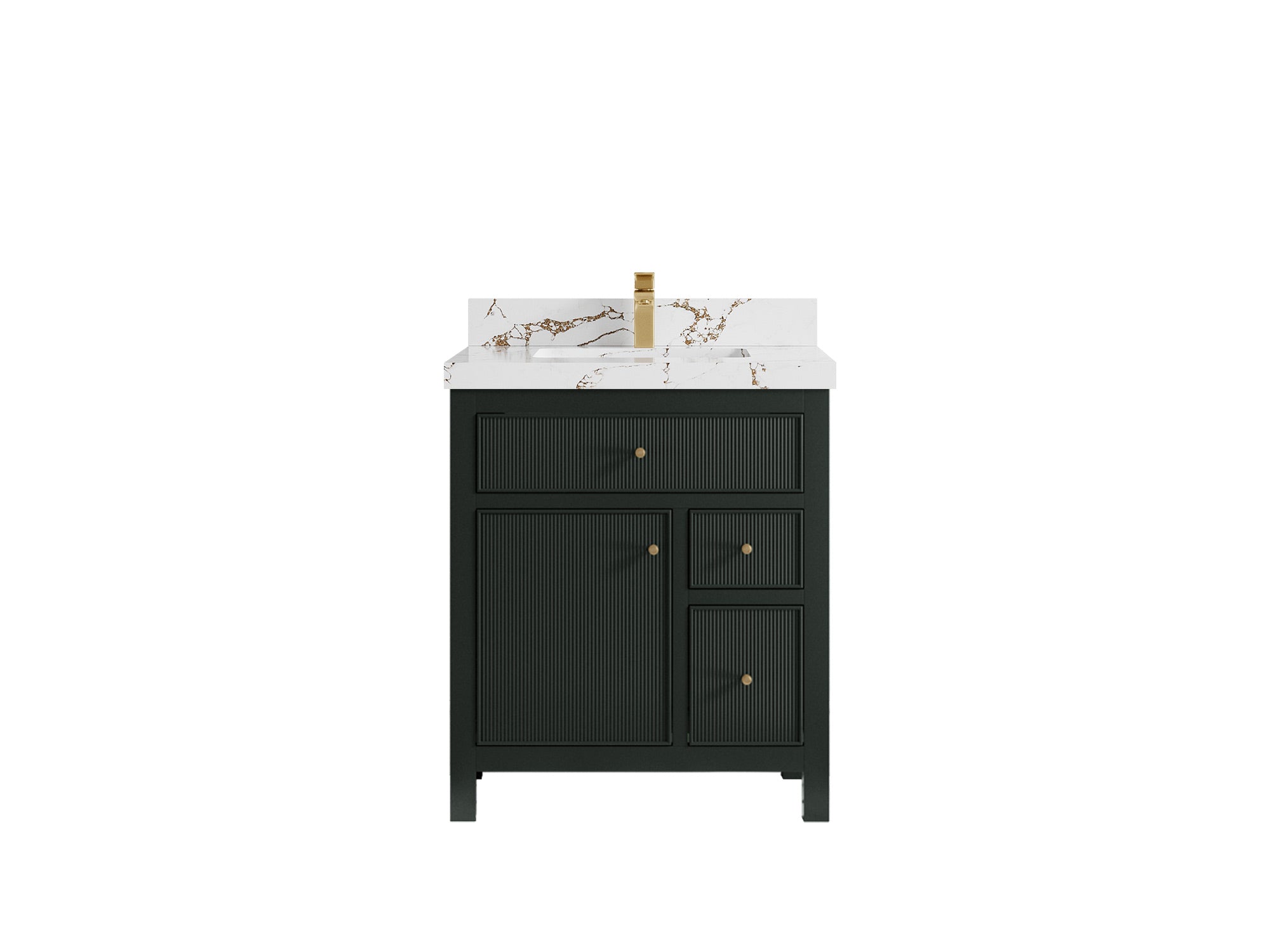 Sonoma 30 in W x 22 in D Reeded Free Standing Single Sink Bathroom Vanity