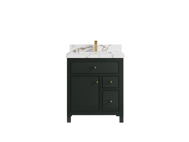 Sonoma 30 in W x 22 in D Reeded Free Standing Single Sink Bathroom Vanity - photo 19